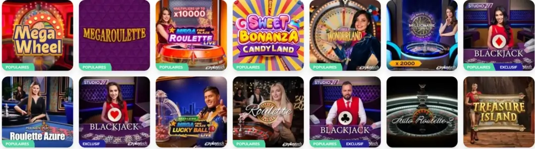 Jeux avec croupier