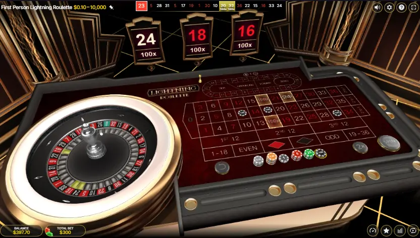 First Person Lightning Roulette