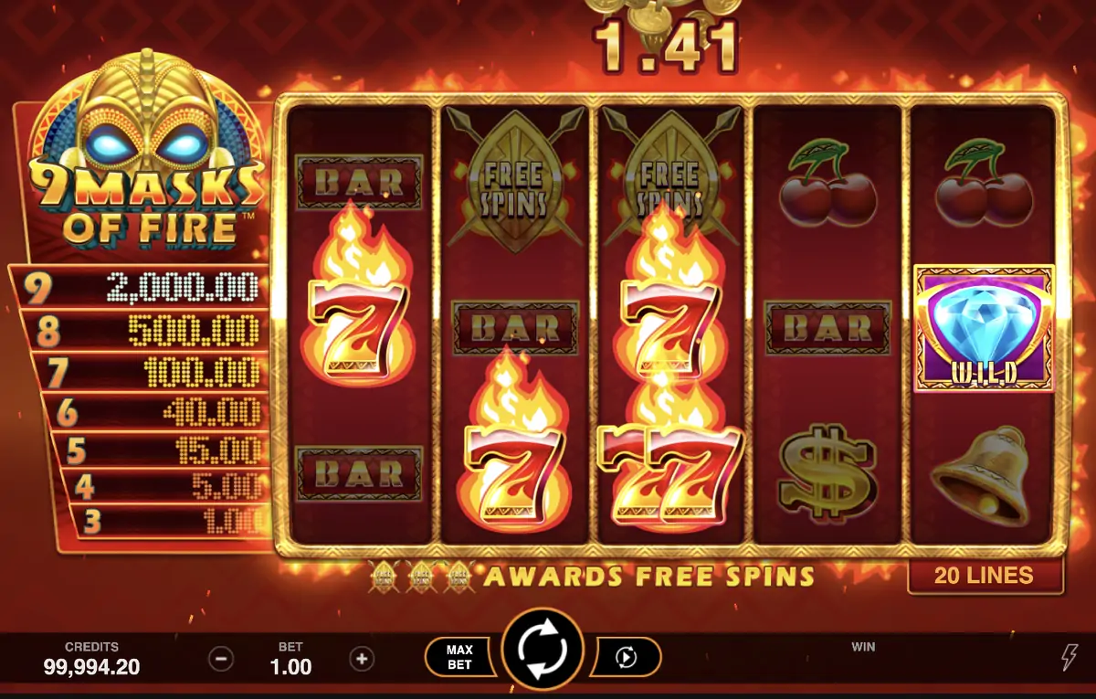 9 Masks of Fire