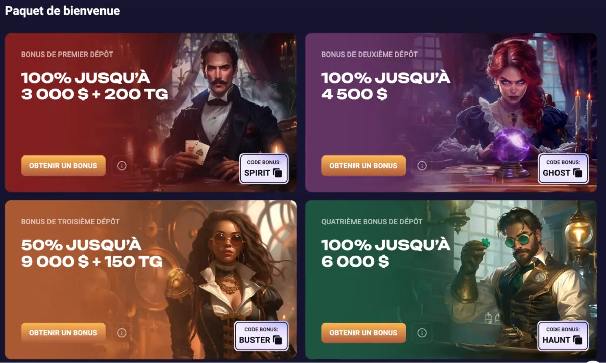 Spirit Casino bonus