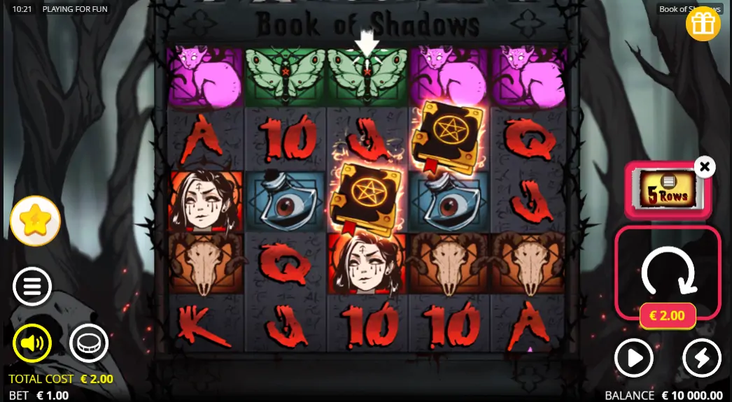 Book of Shadows, une slot Nolimit City Book of Shadows de Nolimit City