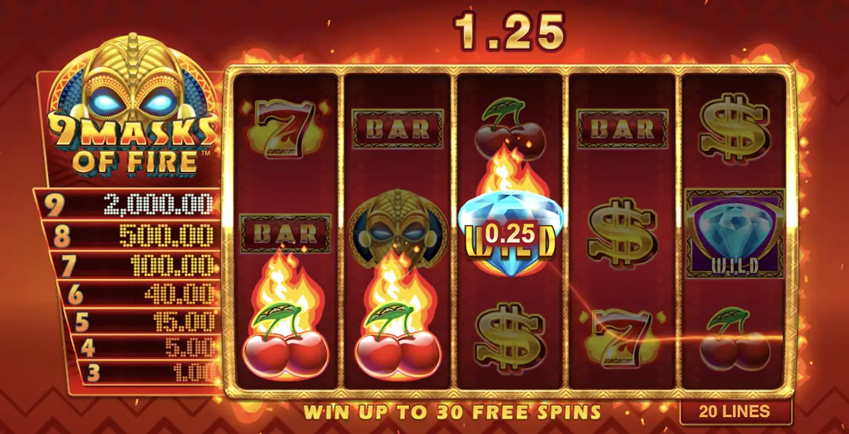 9 Masks of Fire