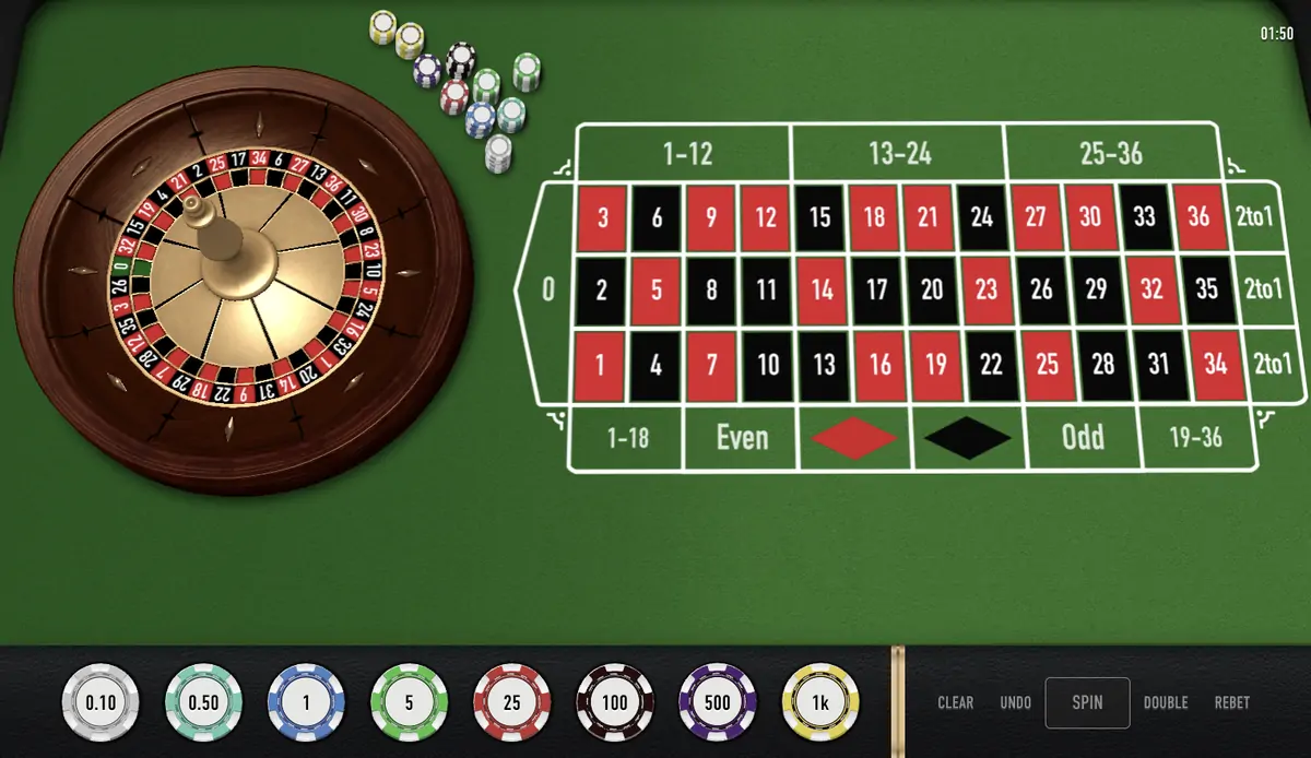 Roulette Nouveau démo