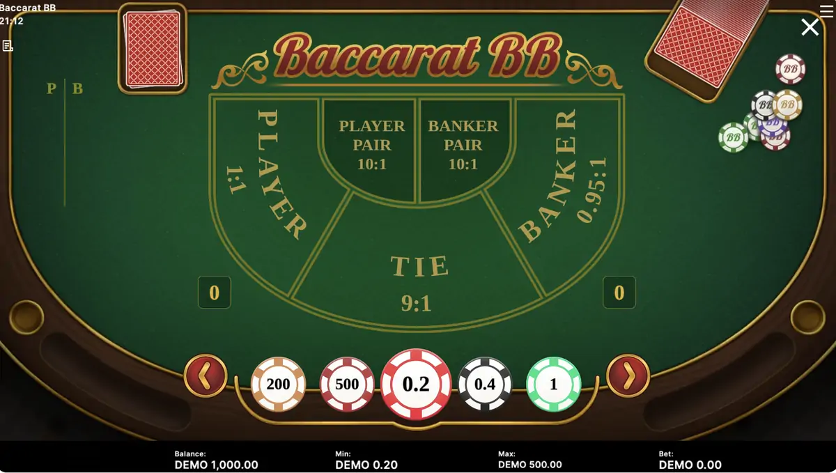 Le jeu Baccarat BB de Barbara Bang Baccarat BB